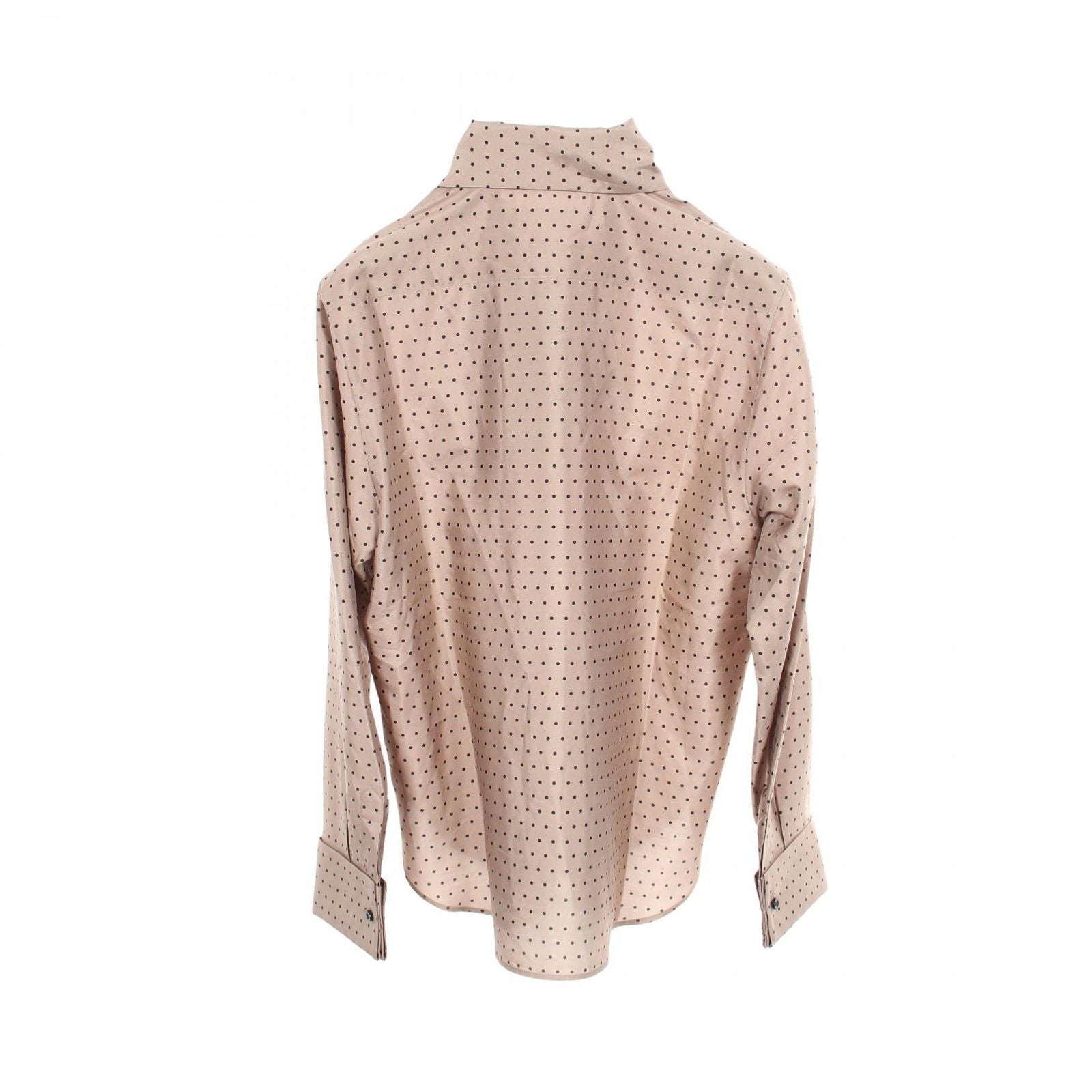 Dior Blouse Bowtie Ruffle Dot Long Sleeve Silk — view 2