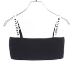 Dior Tube Top Logo Knit Bare Top Rayon Sweater