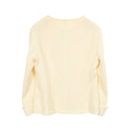 Chanel Collarless Jacket CC Logo Bijou Button Tweed — view 2