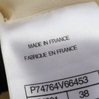 Chanel Collarless Jacket CC Logo Bijou Button Tweed — view 4