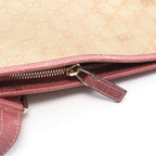 Gucci Shoulder Bag GG Canvas Charm Beige Pink