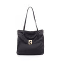 Fendi Tote Bag Zucca Black Nylon Leather