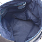 Gucci Shoulder Bag GG Pattern Blue Nylon Leather
