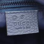 Gucci Shoulder Bag GG Pattern Blue Nylon Leather