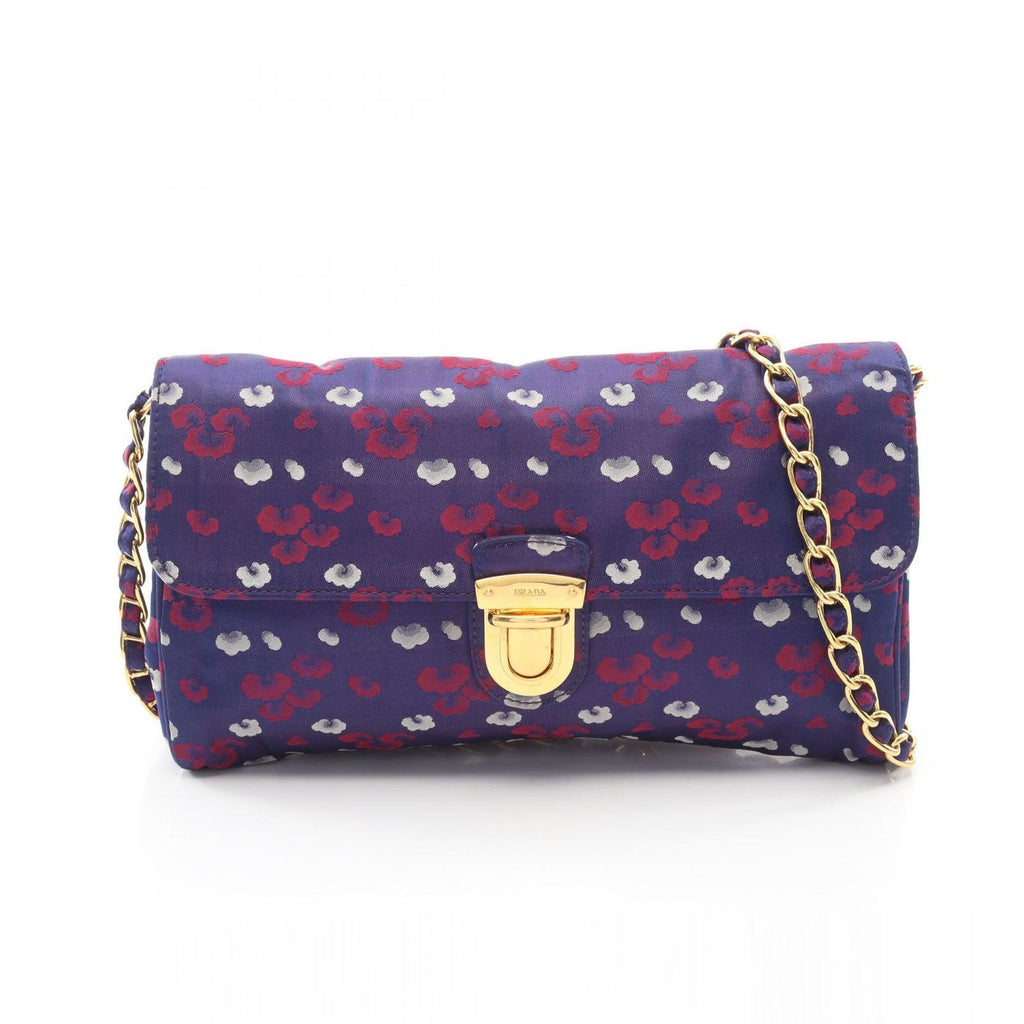 Prada Shoulder Bag Navy Nylon
