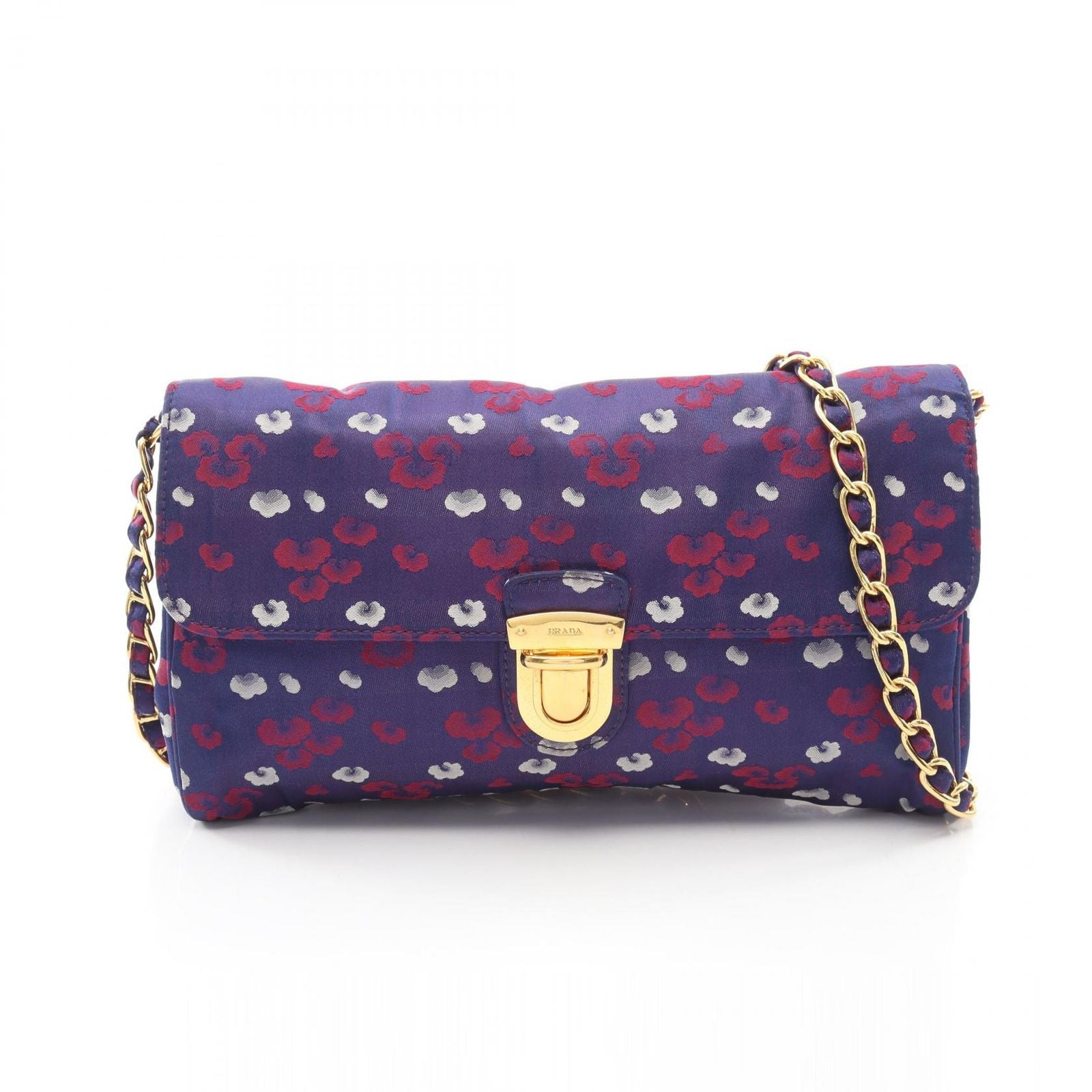 Prada Shoulder Bag Navy Nylon