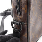 Louis Vuitton Shoulder Bag Christopher Wearable Wallet Monogram Macassar Canvas