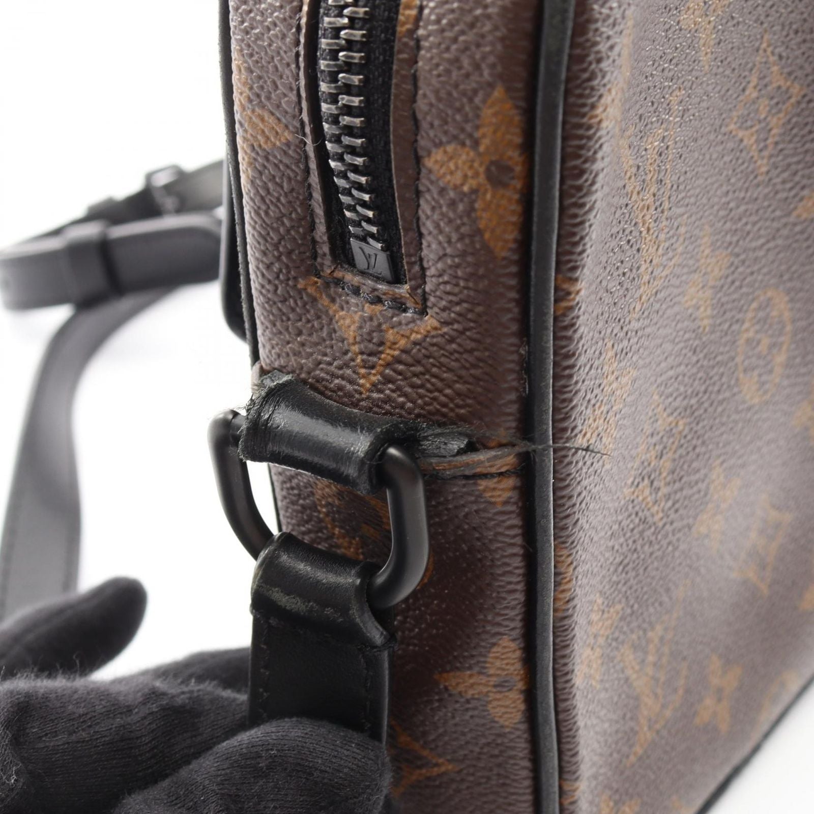 Louis Vuitton Shoulder Bag Christopher Wearable Wallet Monogram Macassar Canvas