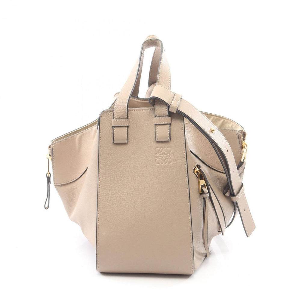 Loewe Handbag Hammock Small 2-Way Gray Leather