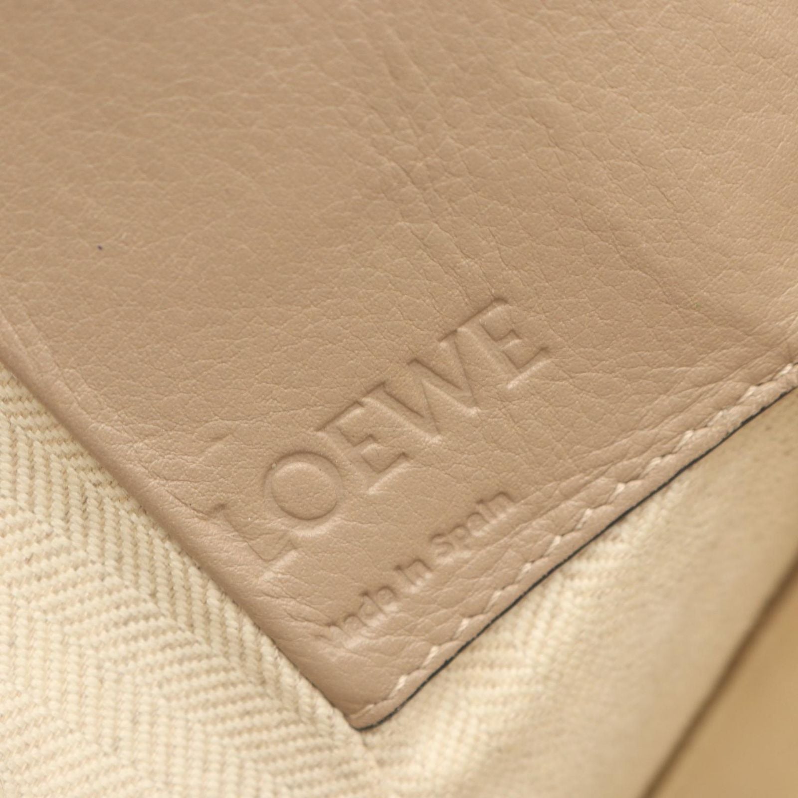 Loewe Handbag Hammock Small 2-Way Gray Leather