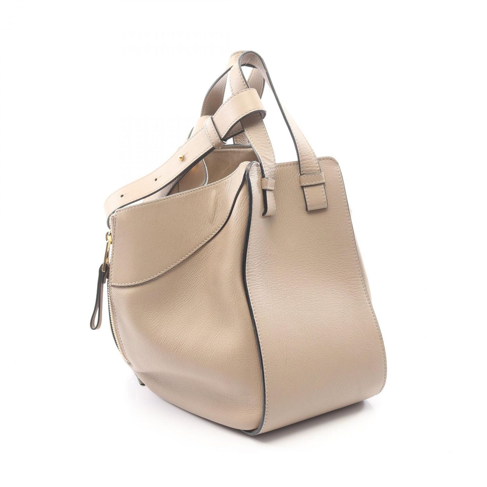 Loewe Handbag Hammock Small 2-Way Gray Leather