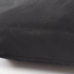 Prada Tote Bag Triangle Logo Black Nylon Saffiano Leather