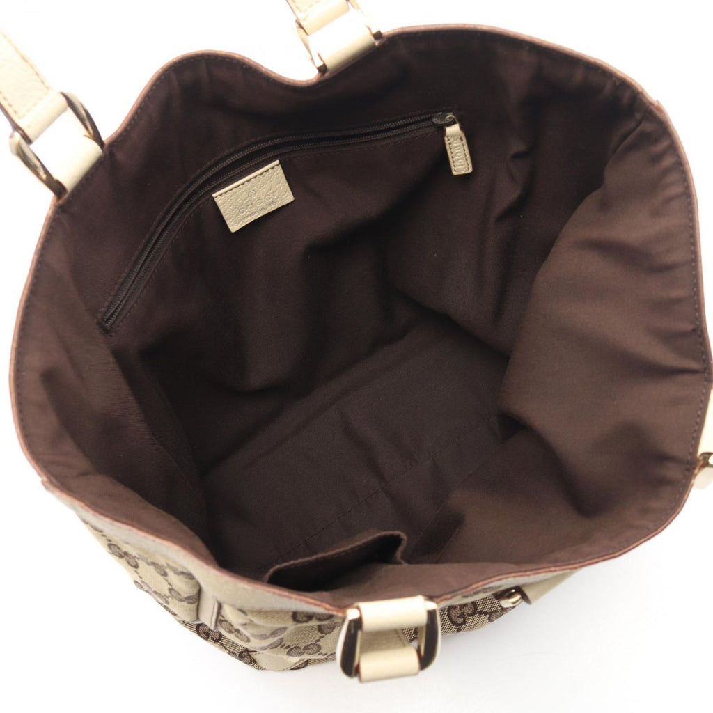 Gucci Tote Bag Abbey GG Canvas Beige Ivory