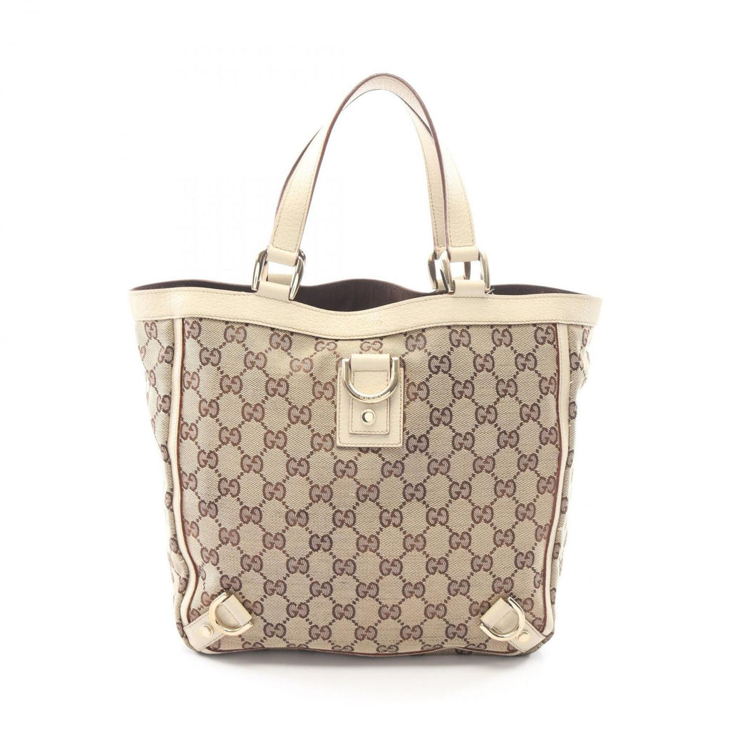 Gucci Tote Bag Abbey GG Canvas Beige Ivory