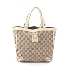Gucci Tote Bag Abbey GG Canvas Beige Ivory