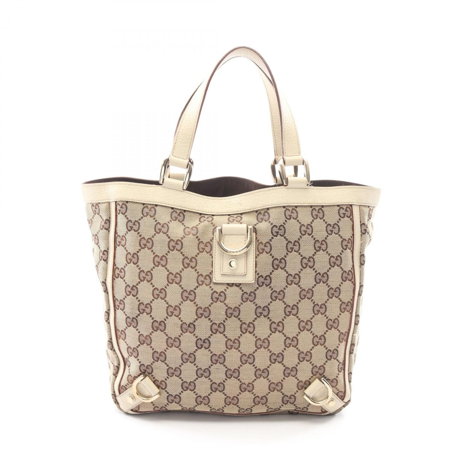 Gucci Tote Bag Abbey GG Canvas Beige Ivory