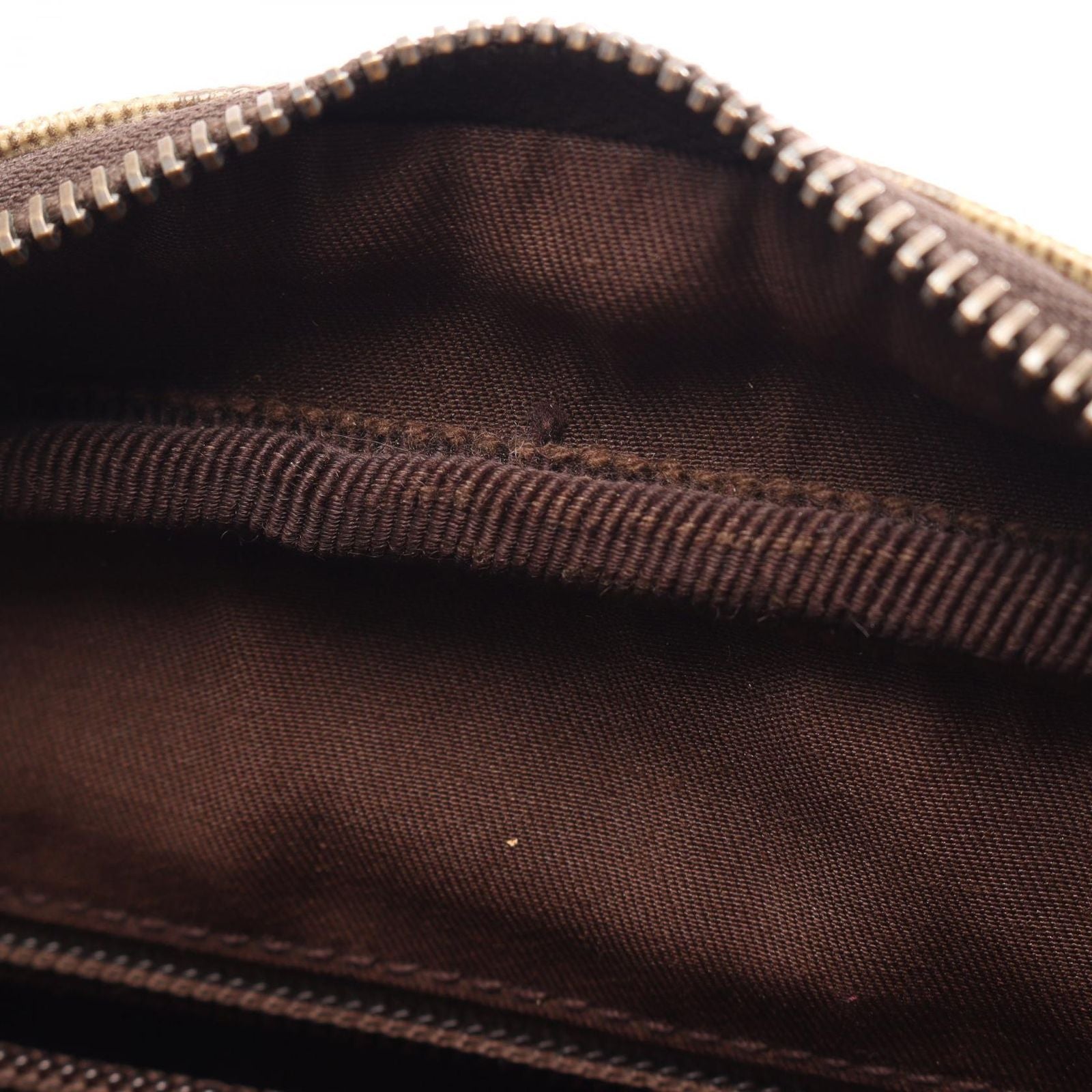 Gucci Shoulder Bag GG Plus Beige Brown Co Ting Canvas Leather Split