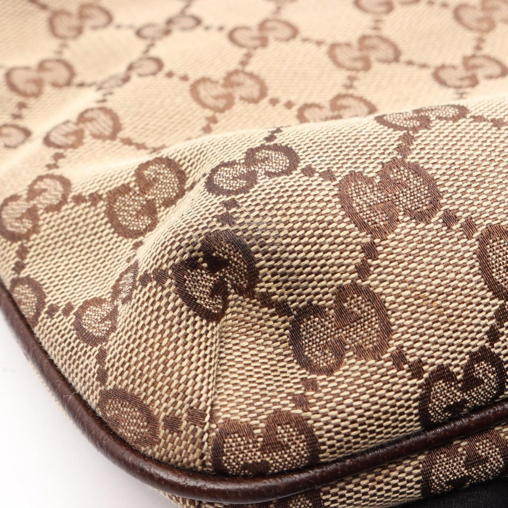 Gucci Shoulder Bag GG Canvas Beige Brown