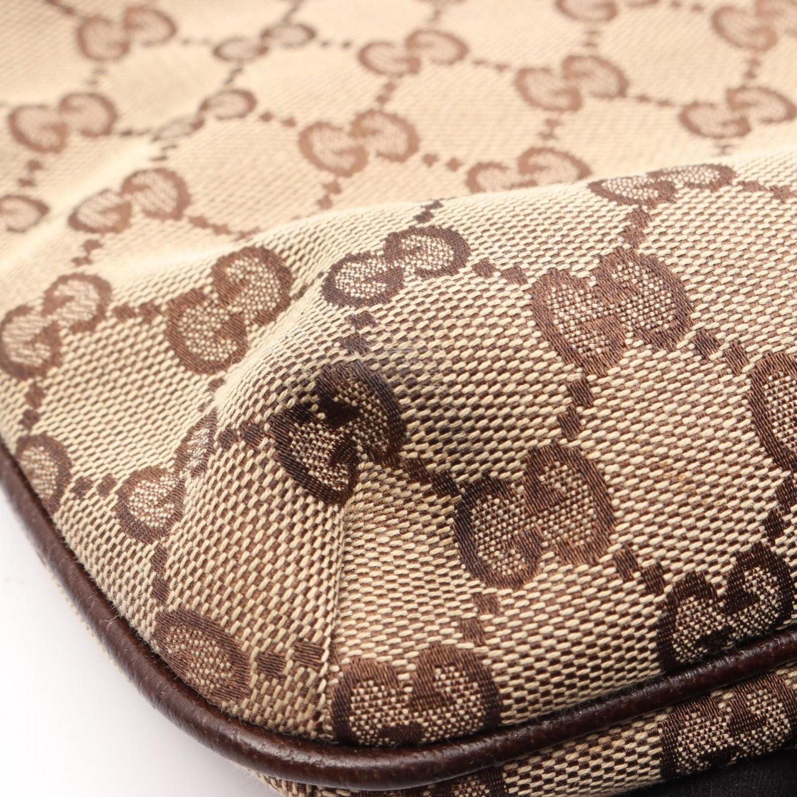 Gucci Shoulder Bag GG Canvas Beige Brown