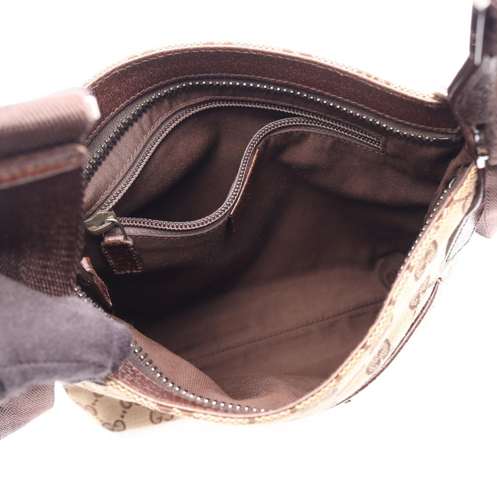 Gucci Shoulder Bag GG Canvas Beige Brown