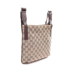 Gucci Shoulder Bag GG Canvas Beige Brown
