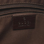 Gucci Shoulder Bag GG Plus Beige Brown Co Ting Canvas Leather Split