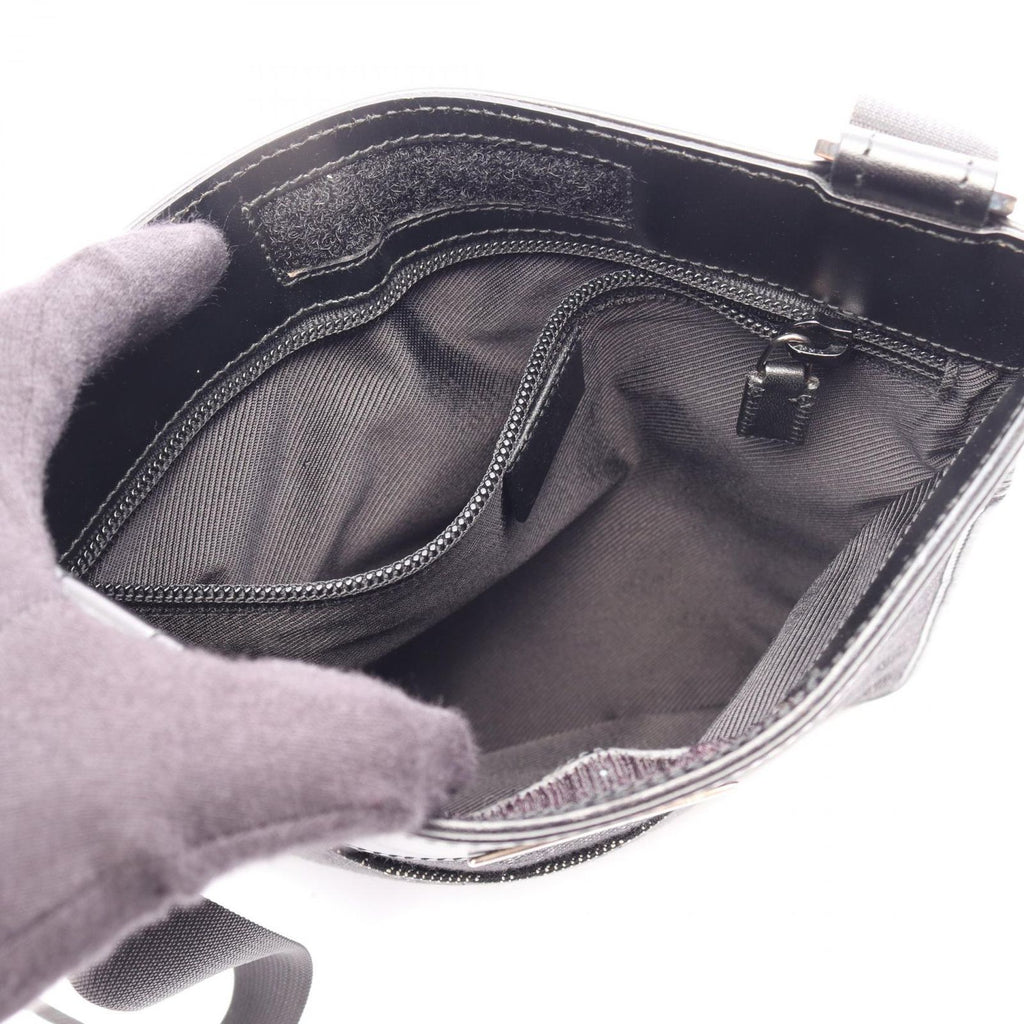 Gucci Shoulder Bag GG Canvas Gray Black