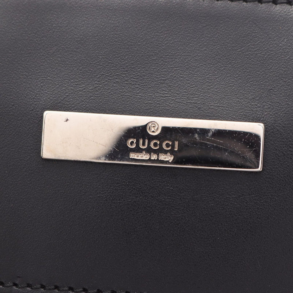 Gucci Shoulder Bag GG Canvas Gray Black