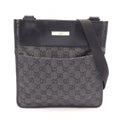 Gucci Shoulder Bag GG Canvas Gray Black