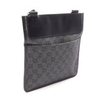 Gucci Shoulder Bag GG Canvas Gray Black