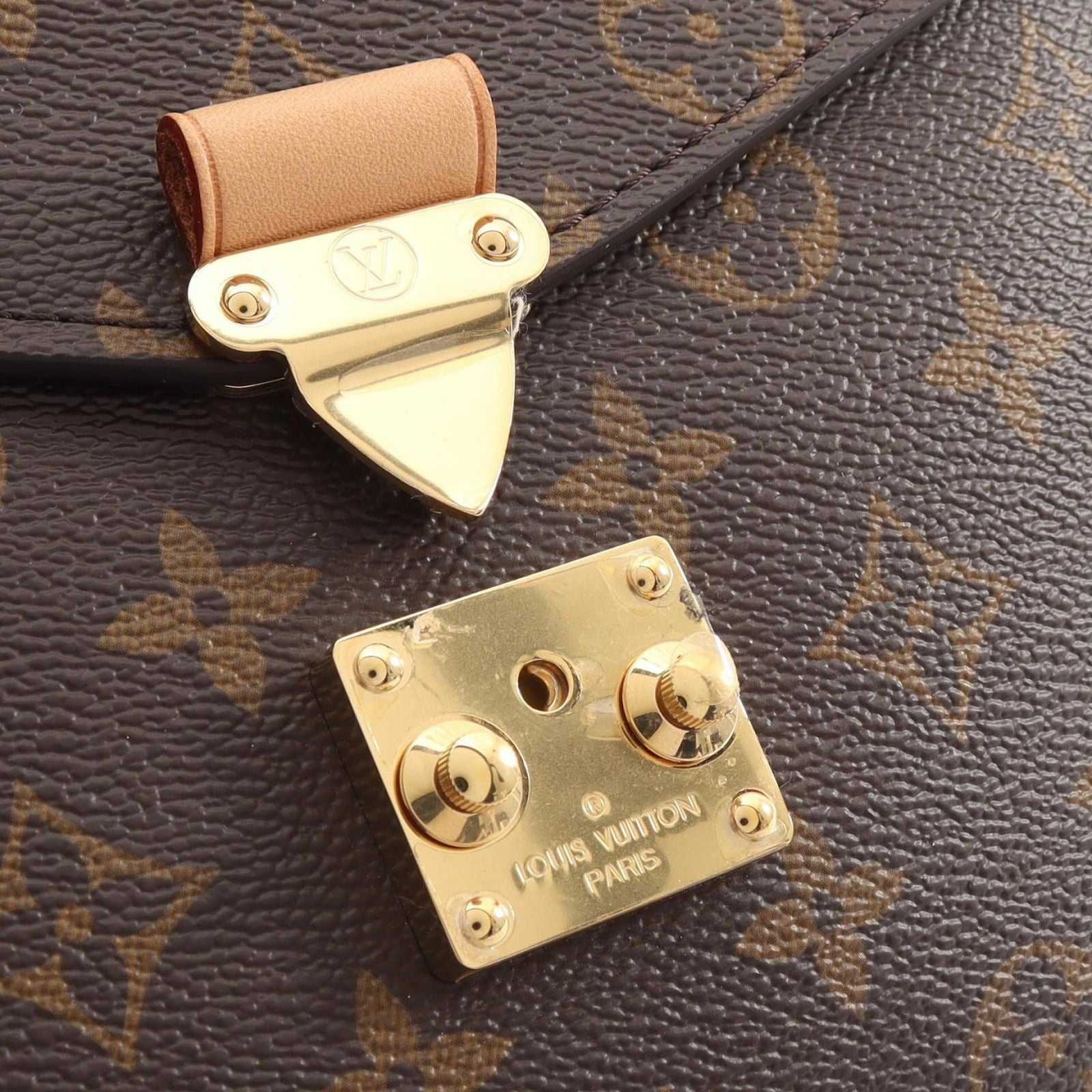 Louis Vuitton Handbag Pochette Metis MM 2-Way Canvas Leather