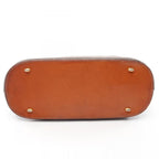 Celine Handbag Macadam Brown Canvas Leather