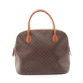 Celine Handbag Macadam Brown Canvas Leather