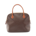 Celine Handbag Macadam Brown Canvas Leather