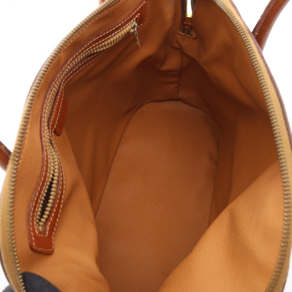 Celine Handbag Macadam Brown Canvas Leather