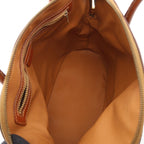 Celine Handbag Macadam Brown Canvas Leather