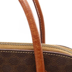 Celine Handbag Macadam Brown Canvas Leather