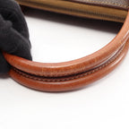 Celine Handbag Macadam Brown Canvas Leather
