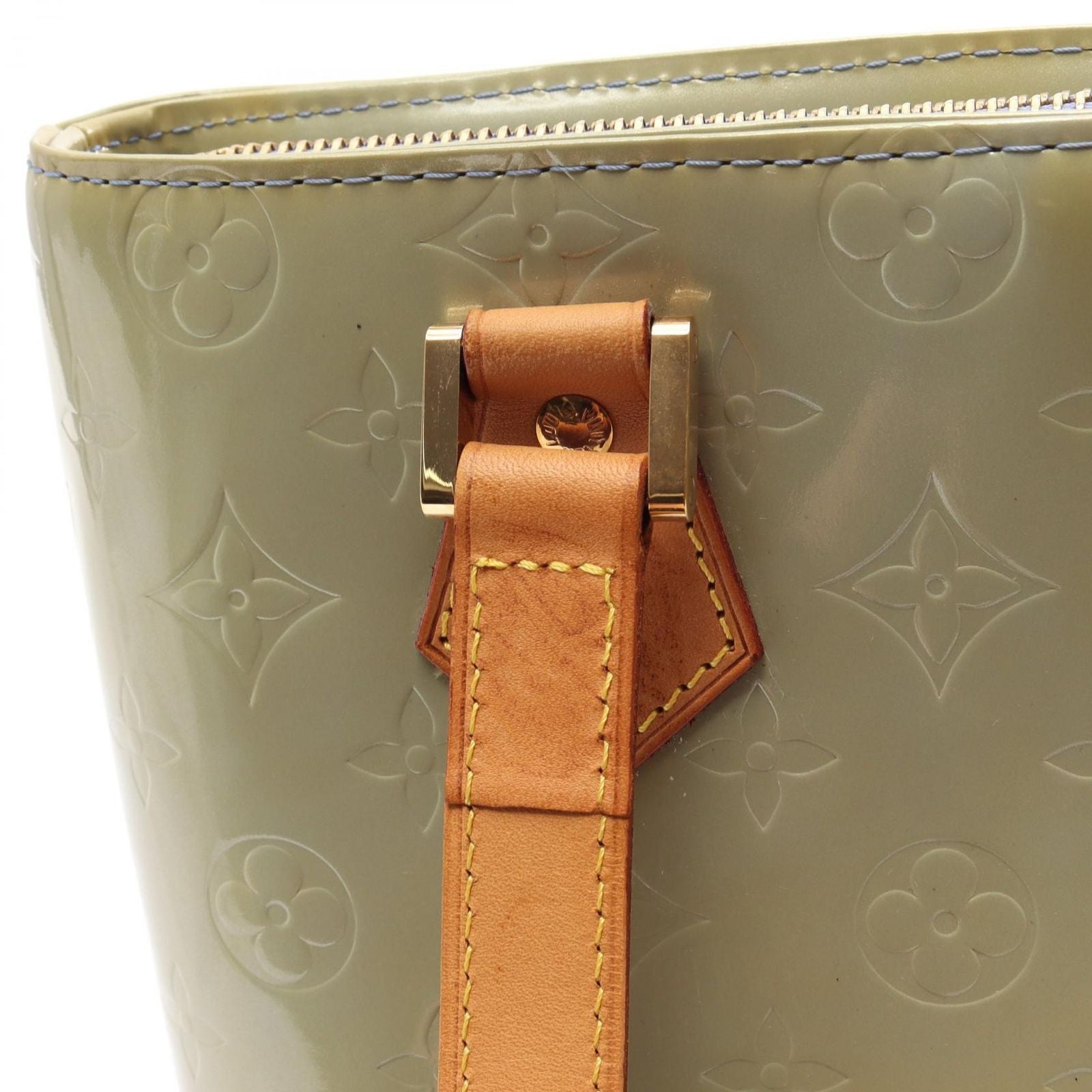 Louis Vuitton Handbag Houston Gray Leather