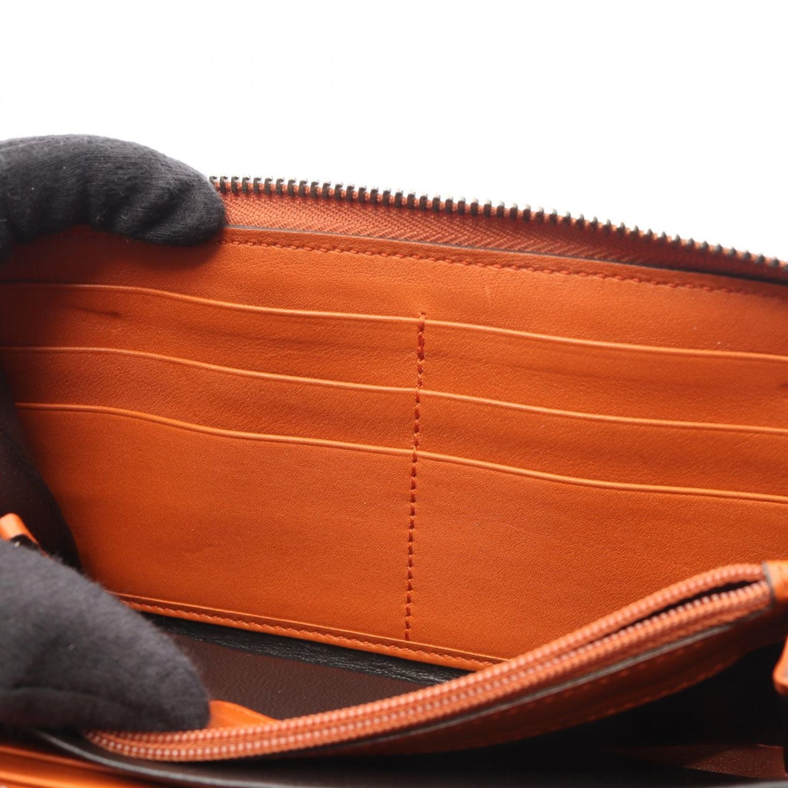 Gucci Round Wallet Micro Guccissima Orange Leather Guccissima