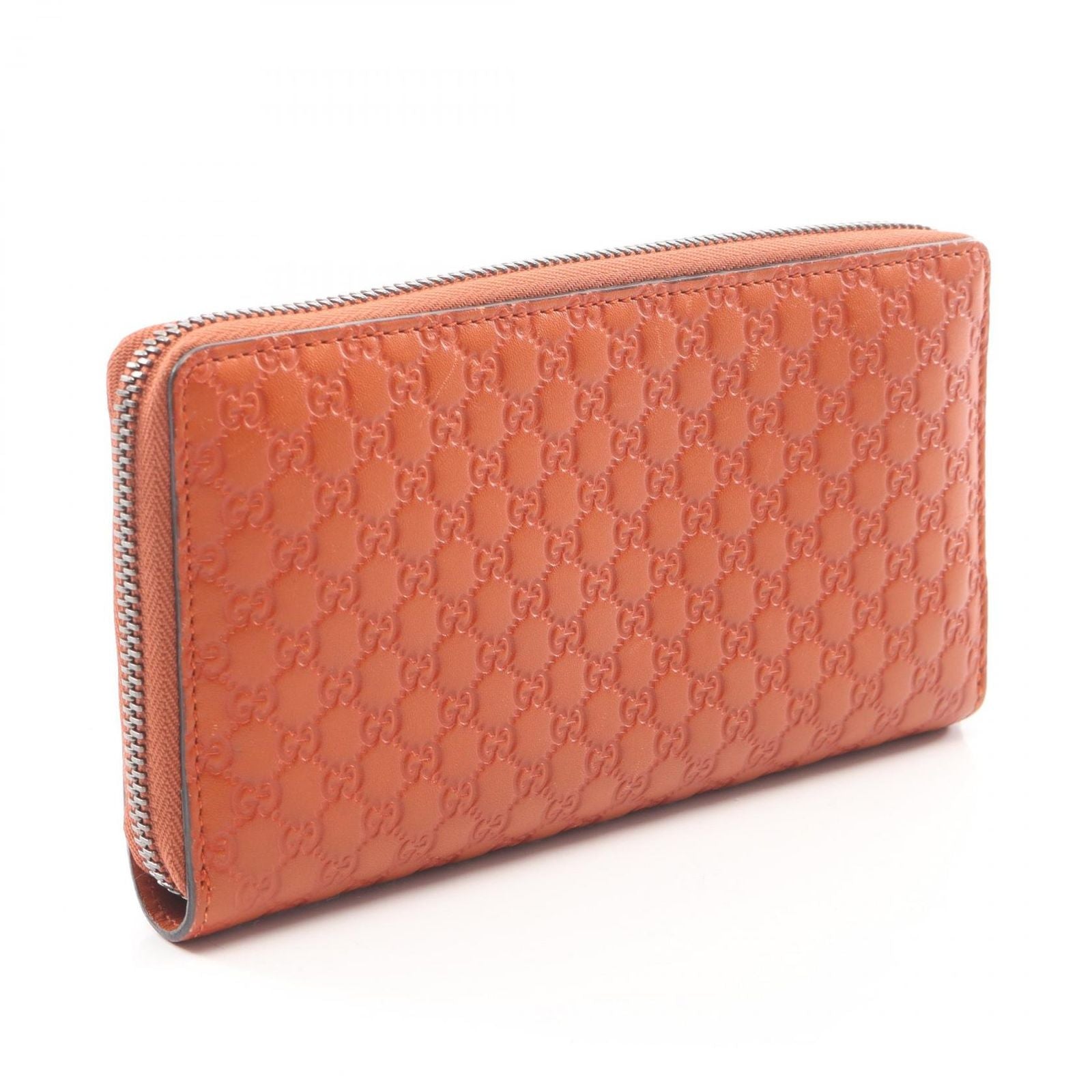 Gucci Round Wallet Micro Guccissima Orange Leather Guccissima