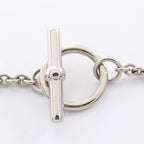 Hermes Necklace Chaine D'ancre Mini Maillon PM Brown Glasse Stainless Steel PM