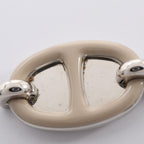Hermes Necklace Chaine D'ancre Mini Maillon PM Brown Glasse Stainless Steel PM