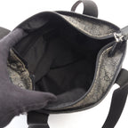 Gucci Shoulder Bag GG Canvas Gray Black