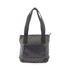 Gucci Shoulder Bag GG Canvas Gray Black