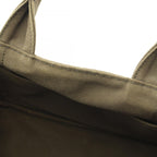 Prada Tote Bag Canapa Khaki Canvas Mini