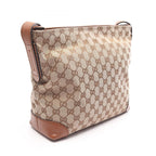 Gucci Shoulder Bag GG Canvas Sherry Line Beige Brown