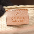 Gucci Shoulder Bag GG Canvas Sherry Line Beige Brown