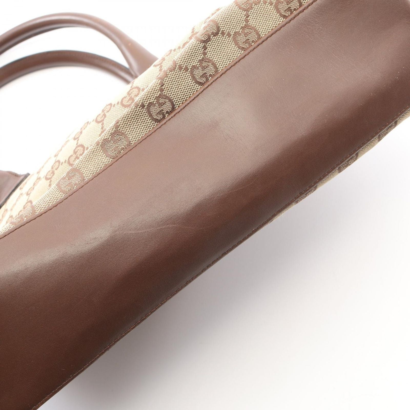 Gucci Tote Bag GG Canvas Beige Brown