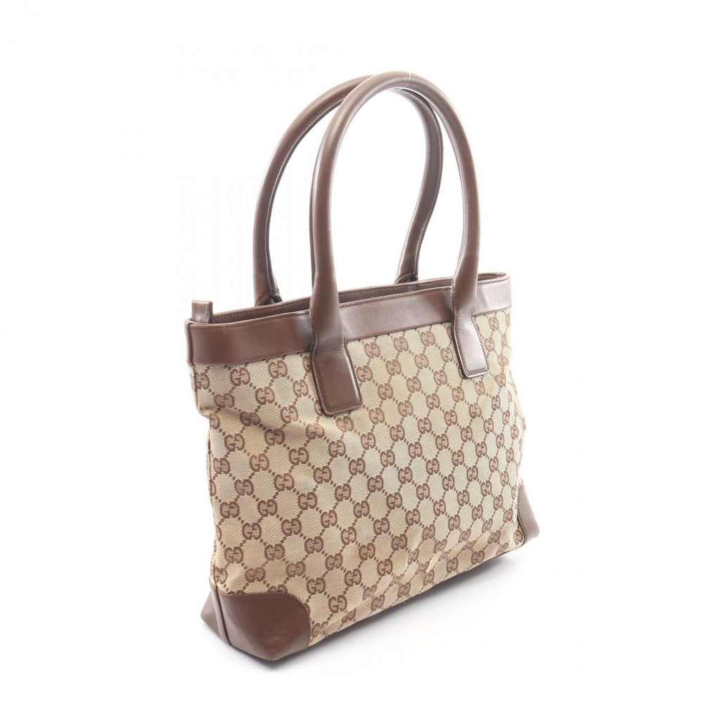 Gucci Tote Bag GG Canvas Beige Brown